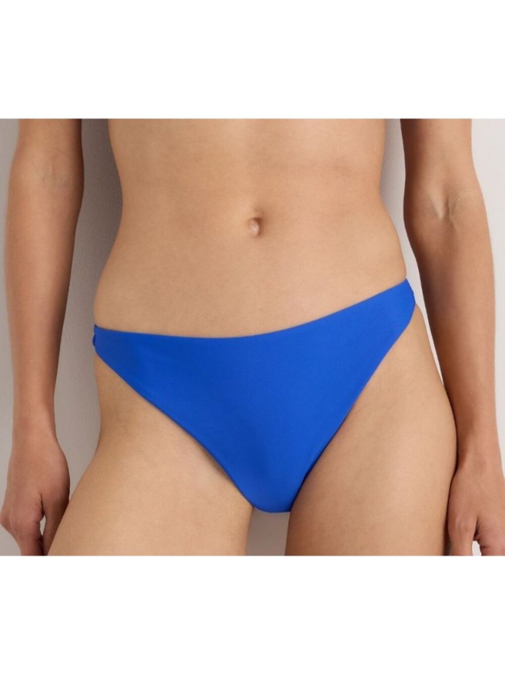 Quince Italian Low Rise Bikini Bottom Small Electric Blue NWT Swimwear Beach